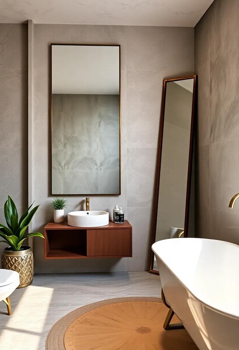 Leaning Floor Mirrors: Create a statement with oversized ‌leaning mirrors⁤ that not ⁤only reflect your style ⁢but ‌also visually expand the space