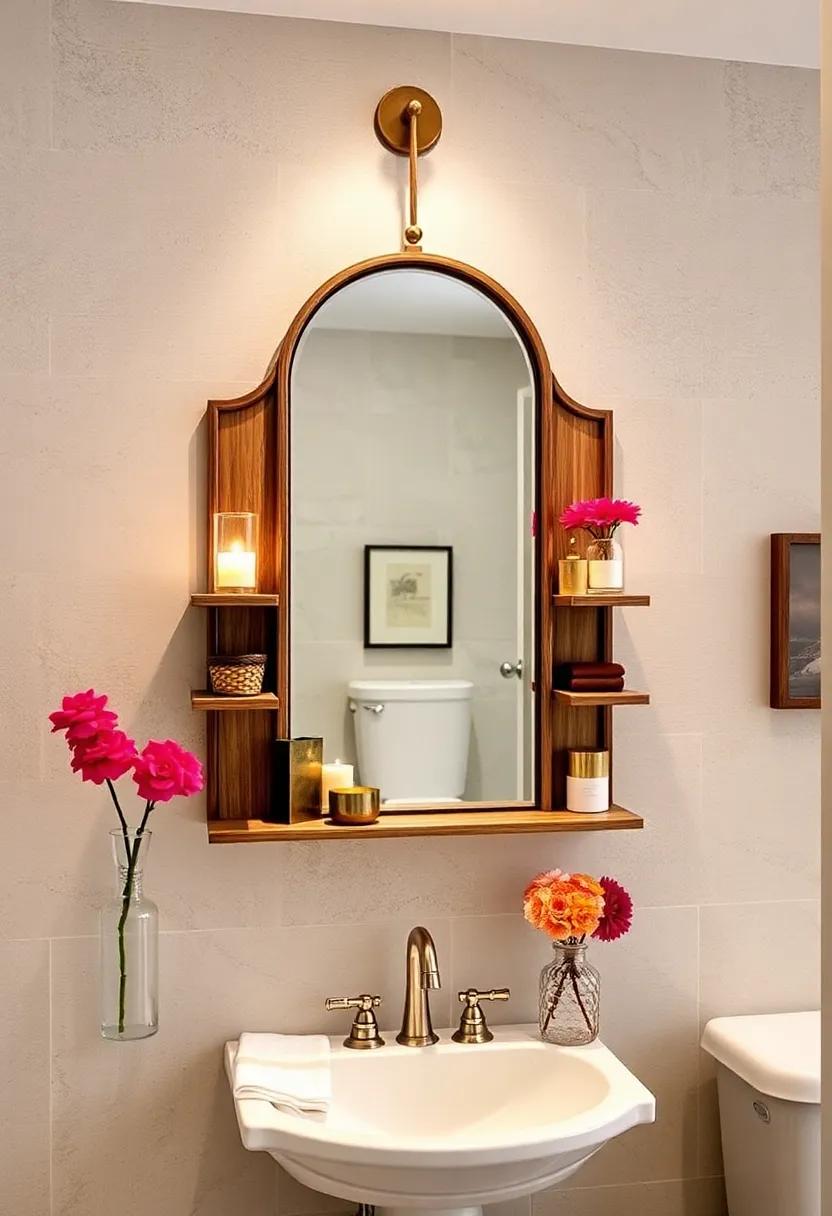 Mirror with shelving:⁢ Optimize functionality with vintage mirrors ⁢that ‍incorporate shelving, ‍perfect for displaying ​decorative items or toiletries
