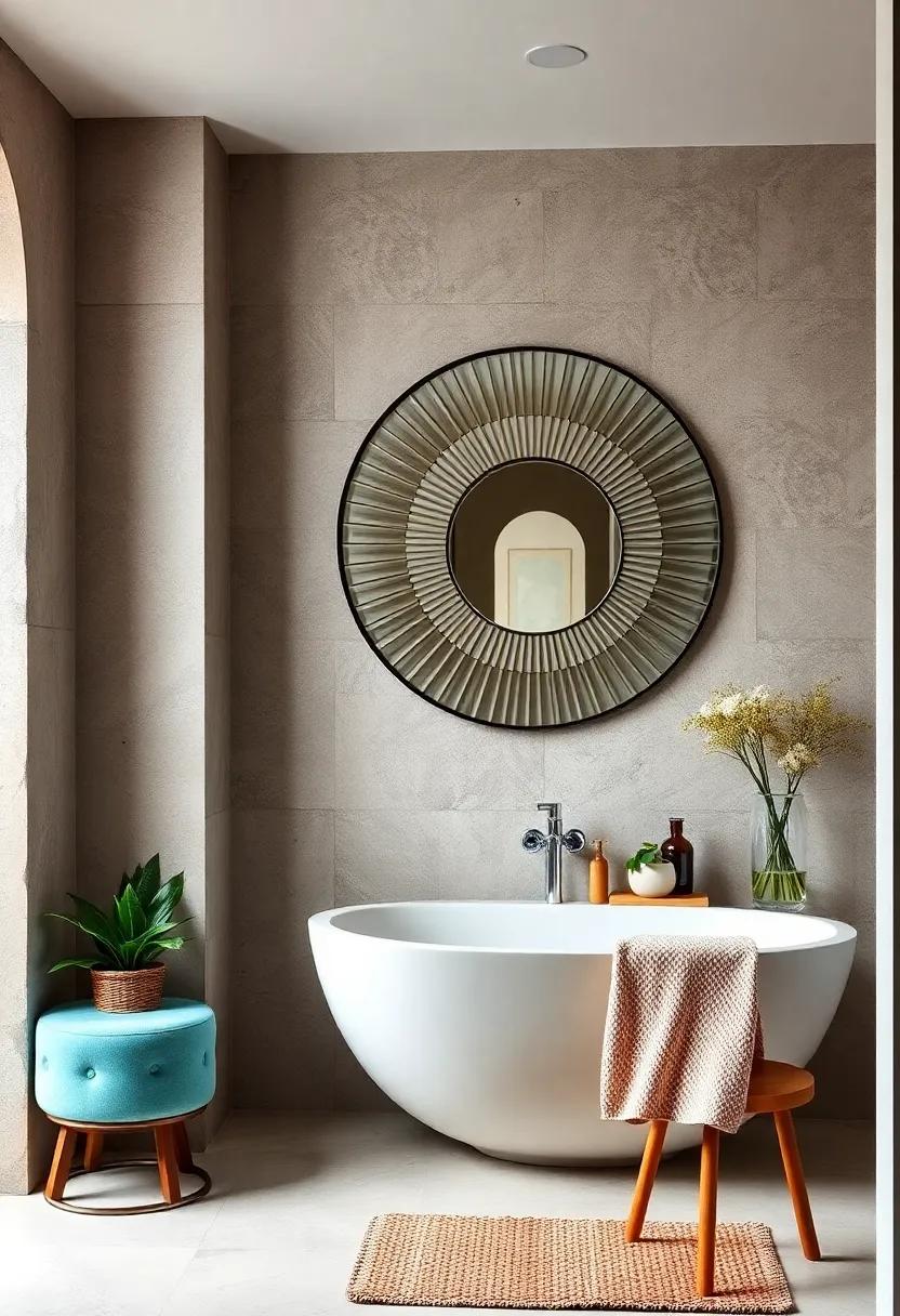 round Mirrors with Sunburst Design:‍ Capture the spirit of the mid-century modern‌ era with round sunburst mirrors that radiate elegance and serve ⁢as a stunning focal point