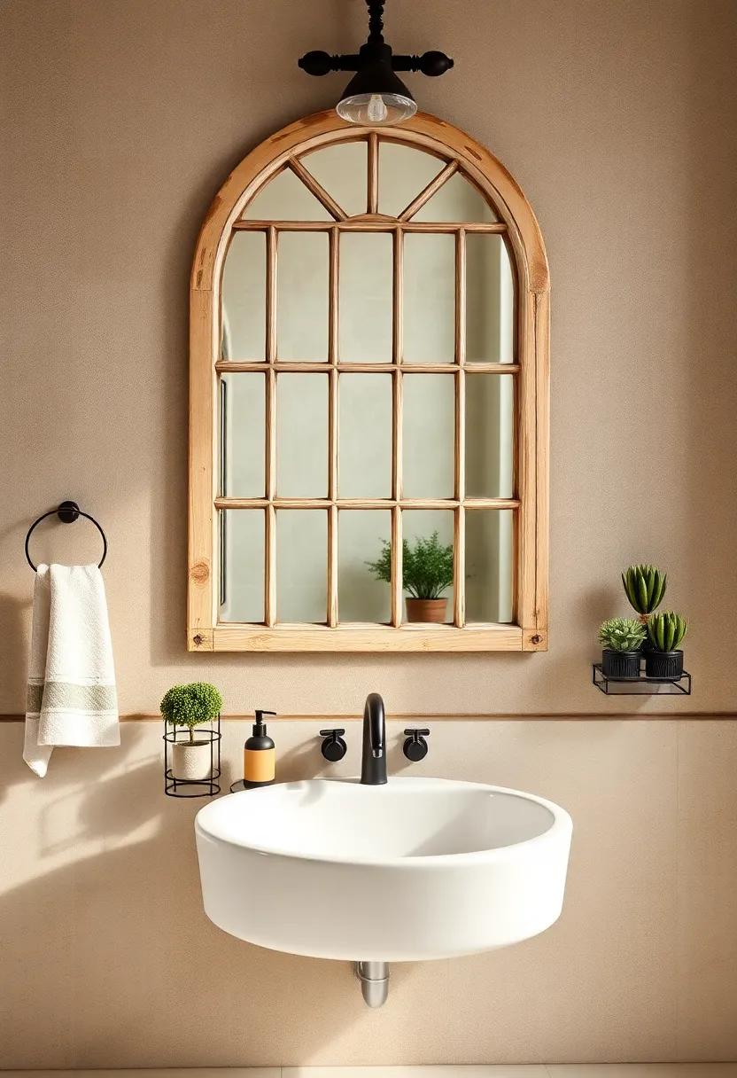 Vintage Windowpane Mirrors: Mimicking the beauty of old windows, ‌these mirrors add character and a sense of history​ to your bathroom ‌decor