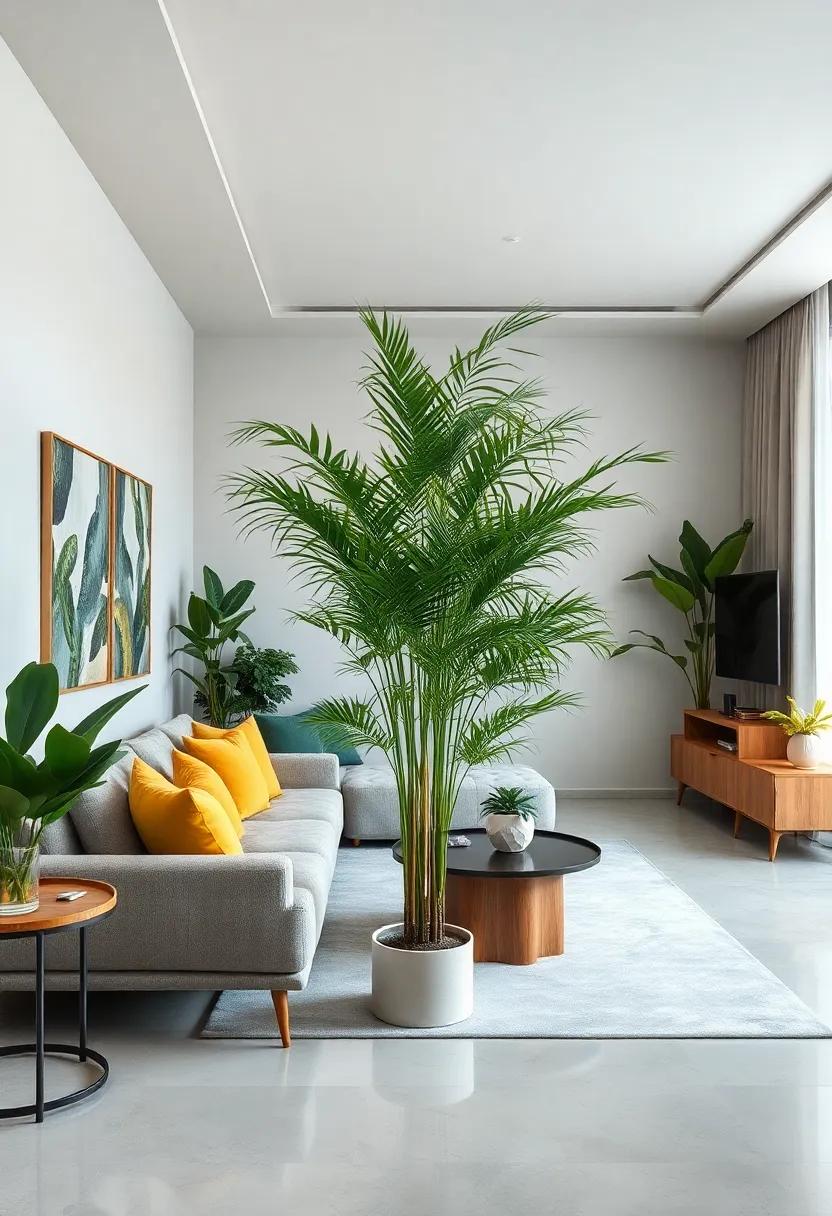 Bamboo Palm: Bring ⁤a tropical vibe indoors! The bamboo palm is an attractive⁤ air purifier that efficiently removes benzene and ⁢trichloroethylene