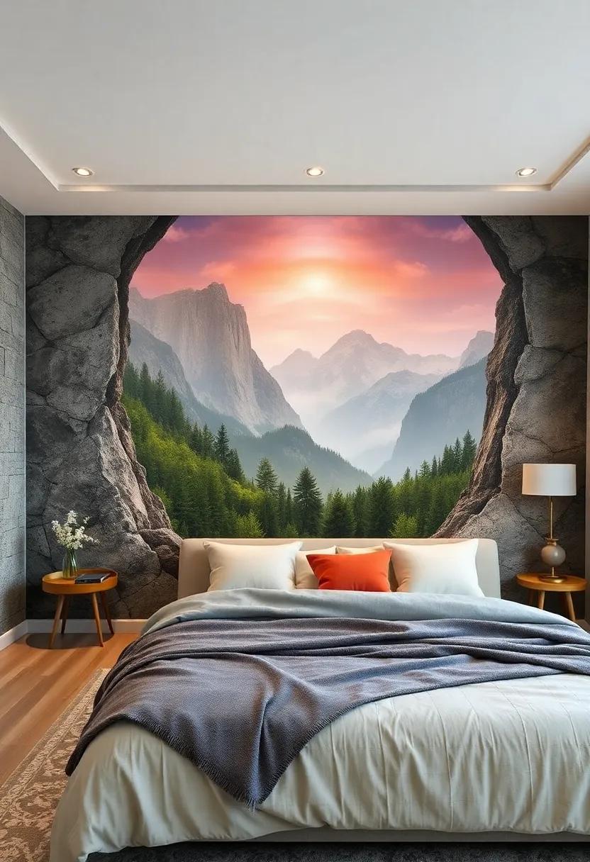Dreamy⁣ Landscapes:‌ Scenic landscape ​decals ⁣can create a panoramic view on your wall, transporting you to tranquil places like mountains, forests, or meadows