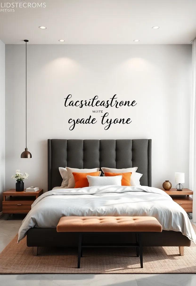 Inspirational ‌Quotes: Choose a powerful quote ⁤in elegant ​typography to motivate you each day,⁤ making ​it ‌a⁢ focal point that sparks joy ‌and inspiration