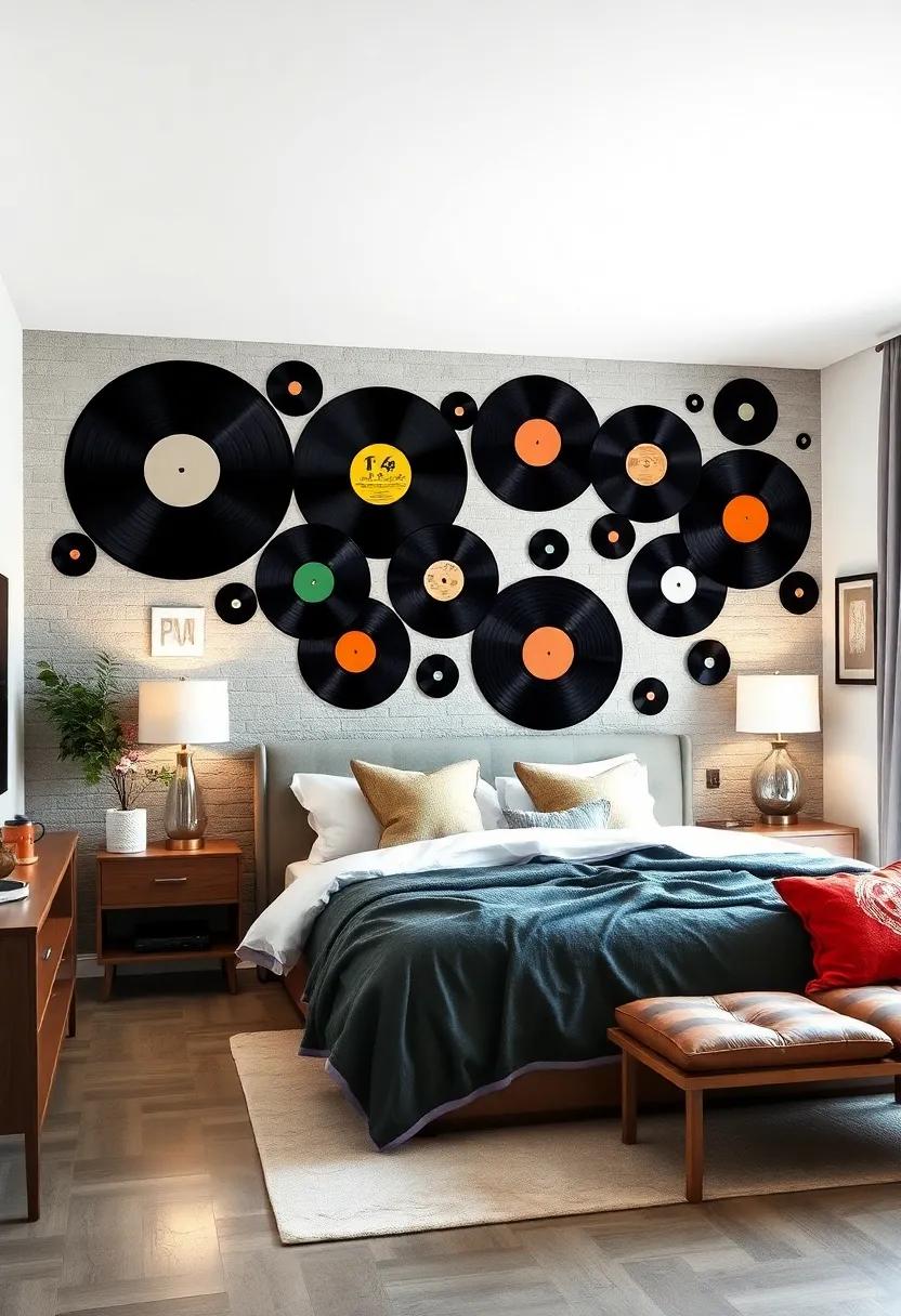 Retro Vinyl Records: For music lovers, wall decals of vintage vinyl​ records can add a fun,‍ nostalgic touch‌ while showcasing your passion for ⁤tunes