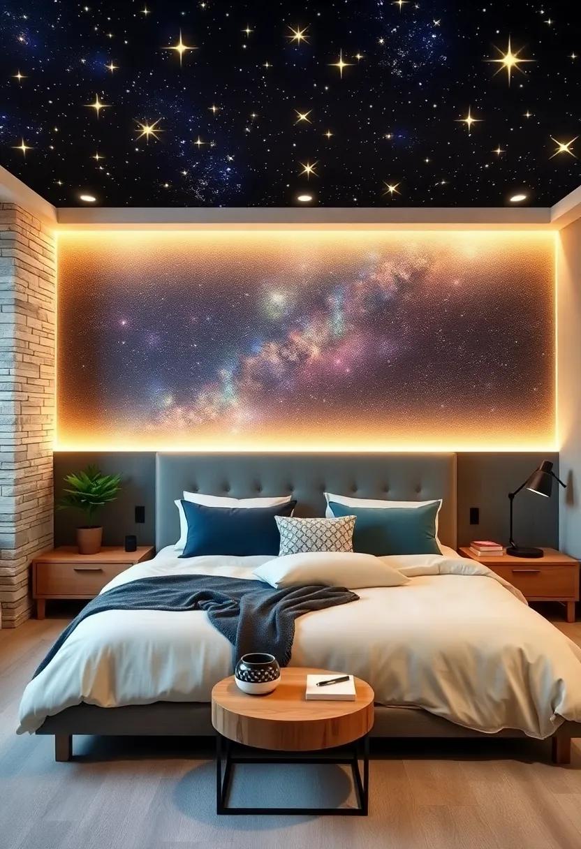Starry Night:‍ Transform your bedroom into a celestial escape with glow-in-the-dark stars ‌and constellations that create a​ magical nighttime ⁣ambiance
