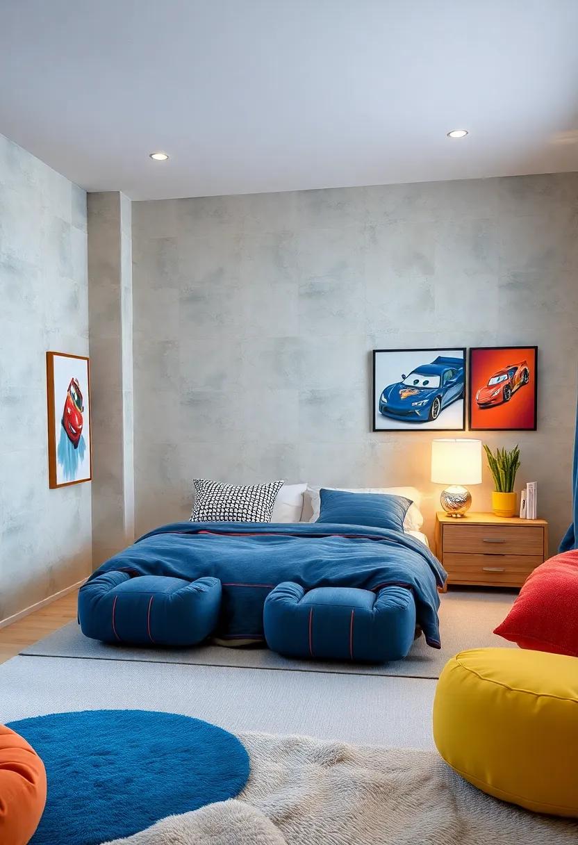 Car-shaped Cushions: Add plush, car-shaped cushions for seating or decoration, perfect‌ for‌ lounging ⁢and‍ play