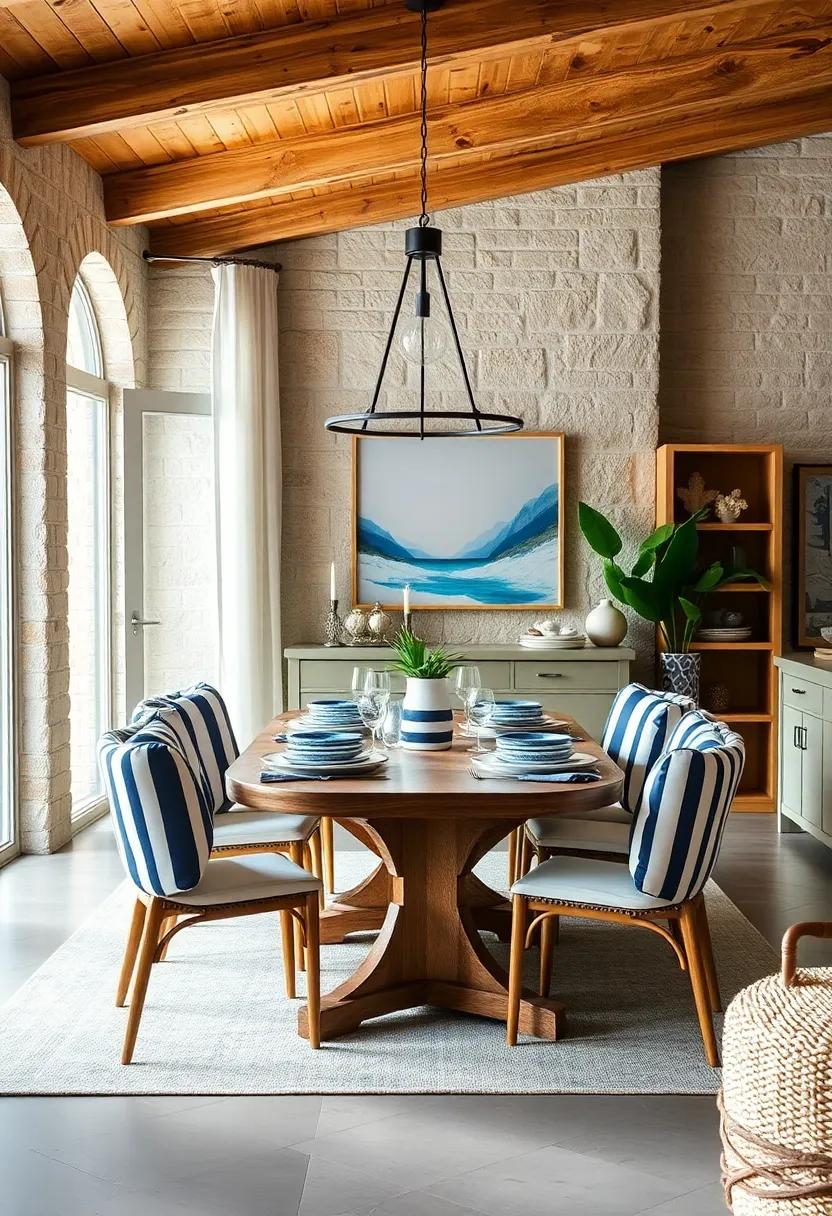 Embrace Nautical Accents: Incorporate ⁢navy and white stripes in your table⁢ settings and decor ‍to evoke a breezy coastal feel
