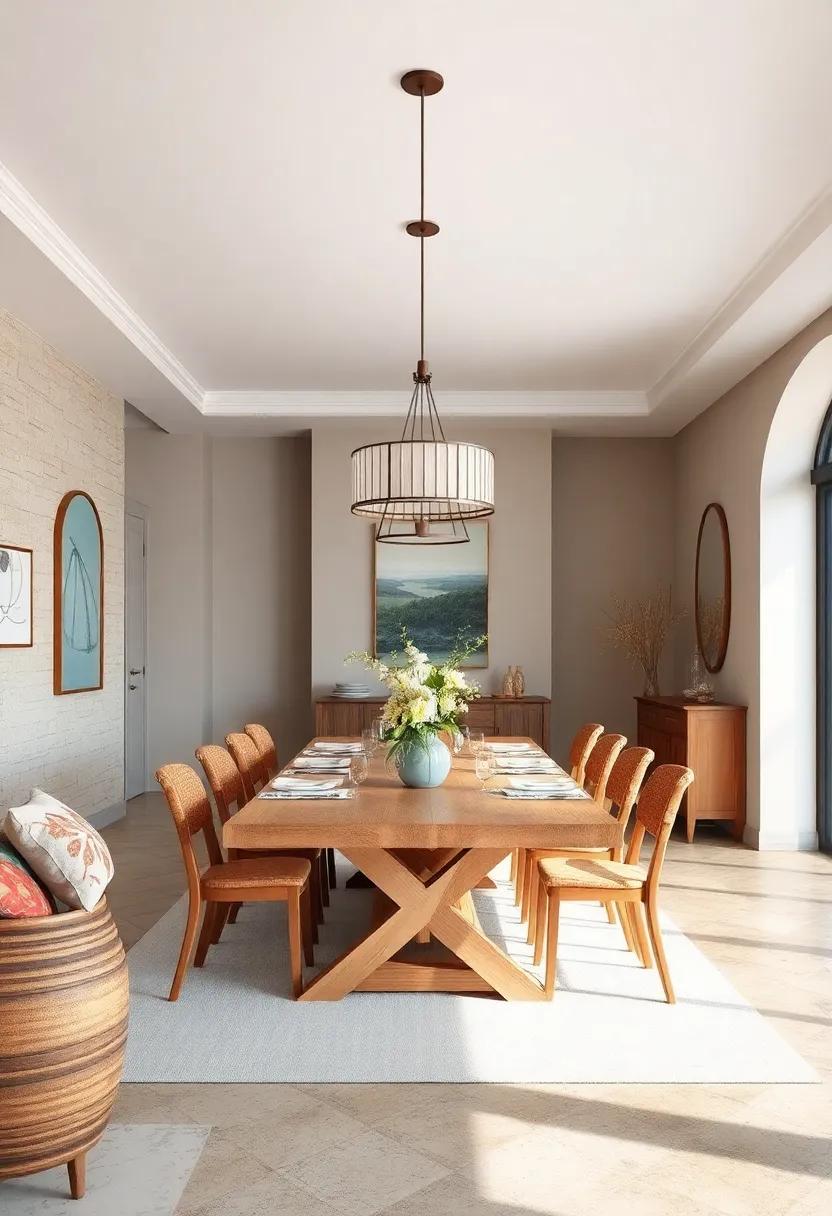 Family Style Dining: Create a welcoming ⁤space with a large dining ⁤table designed for sharing meals and building memories,reminiscent of coastal gatherings