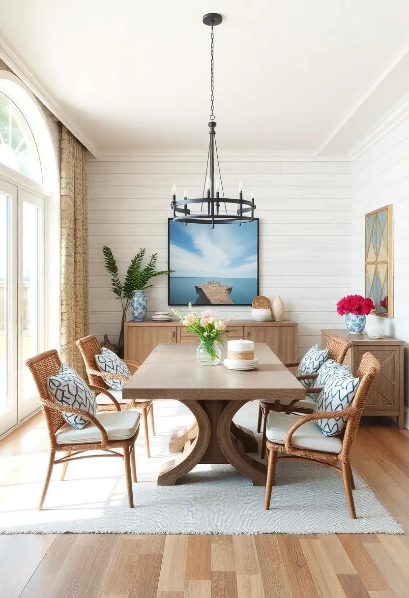 Textured Wall Treatments:⁢ Add shiplap or beadboard ​paneling to invoke seaside cottages⁢ and contribute to the⁤ overall coastal charm