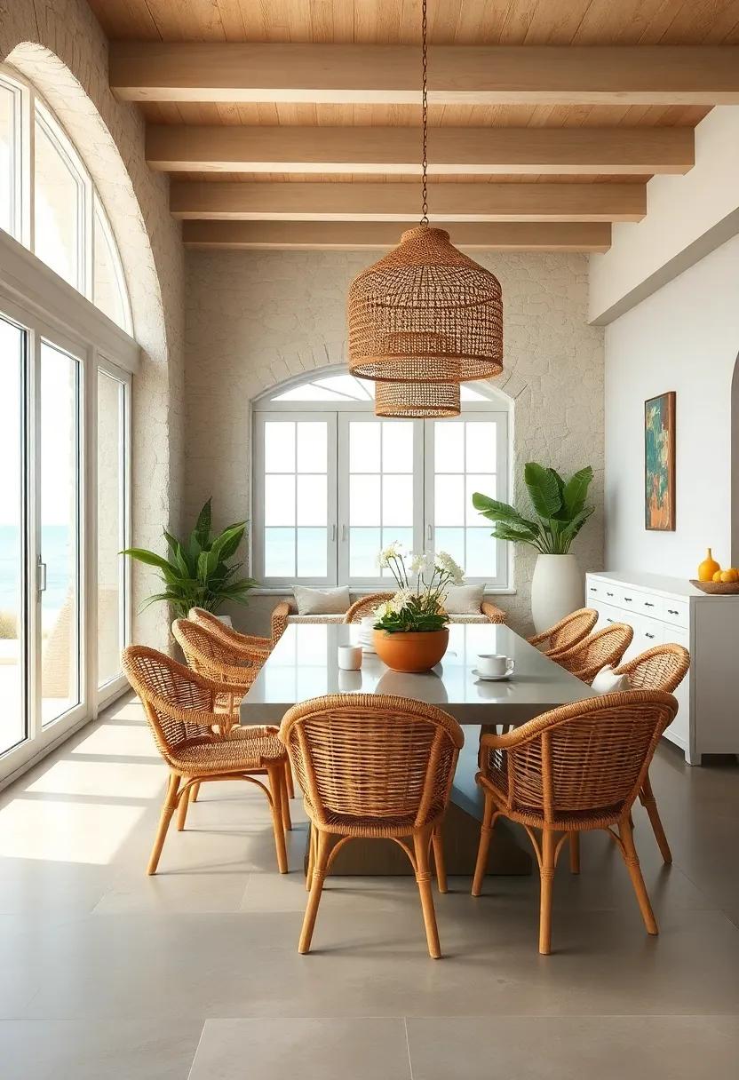 Woven Textures: ⁤Add rattan or⁤ wicker chairs and accessories to create a⁢ warm, inviting vibe that evokes beachside relaxation