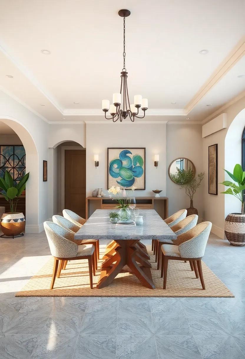 Mosaic Tile Accents: ⁤Incorporate mosaic ⁢tiles ‌reminiscent of sea colors in your tabletops ⁤or backsplashes for artistic flair