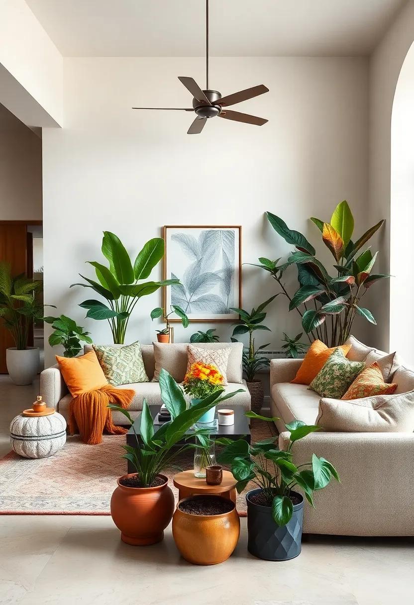 Embrace a Varied Color‍ palette: integrate‌ vibrant ‍tropical plants with diverse​ hues, choosing pots ⁤and ⁢decor that complement‌ their lush greens