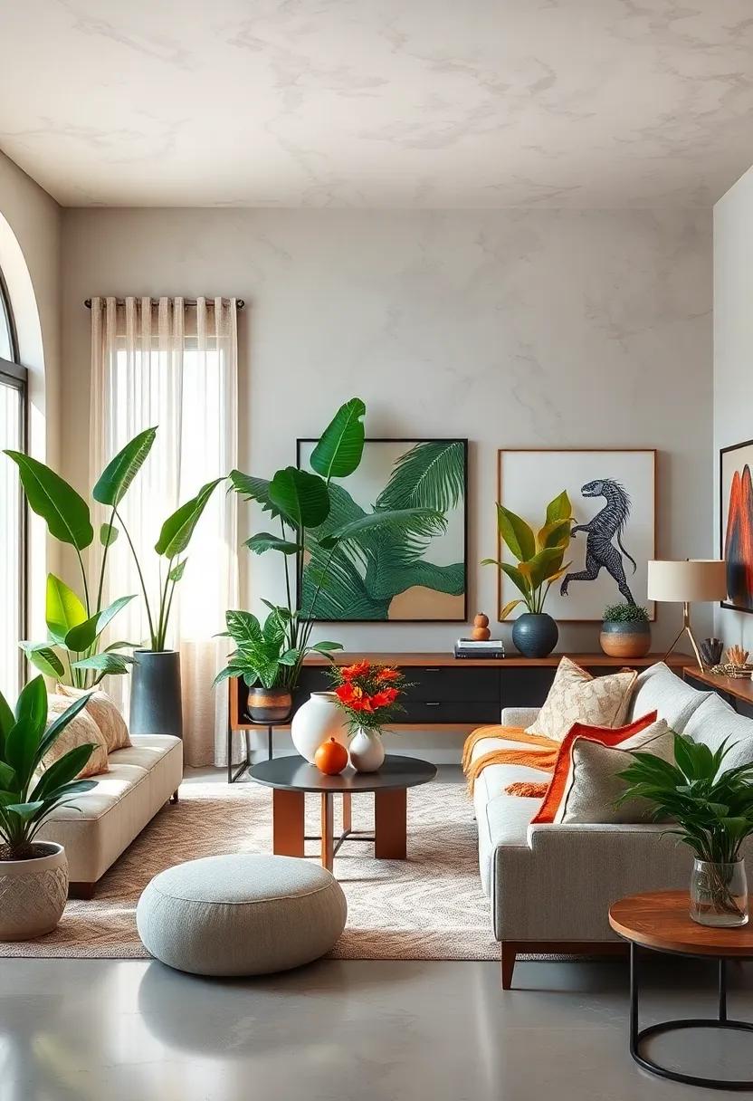 Incorporate⁣ Artful​ Displays: Mix art and plants by ⁢placing them ⁤alongside artwork, integrating the natural ⁢with ⁢the artistic seamlessly