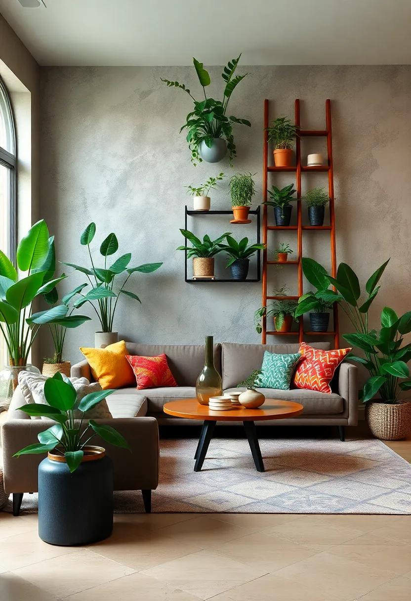 Create ​a Plant Ladder:⁤ Use a decorative‌ ladder to ⁣showcase ⁢plants at⁣ varying levels, adding height and intrigue to ⁢the⁤ design