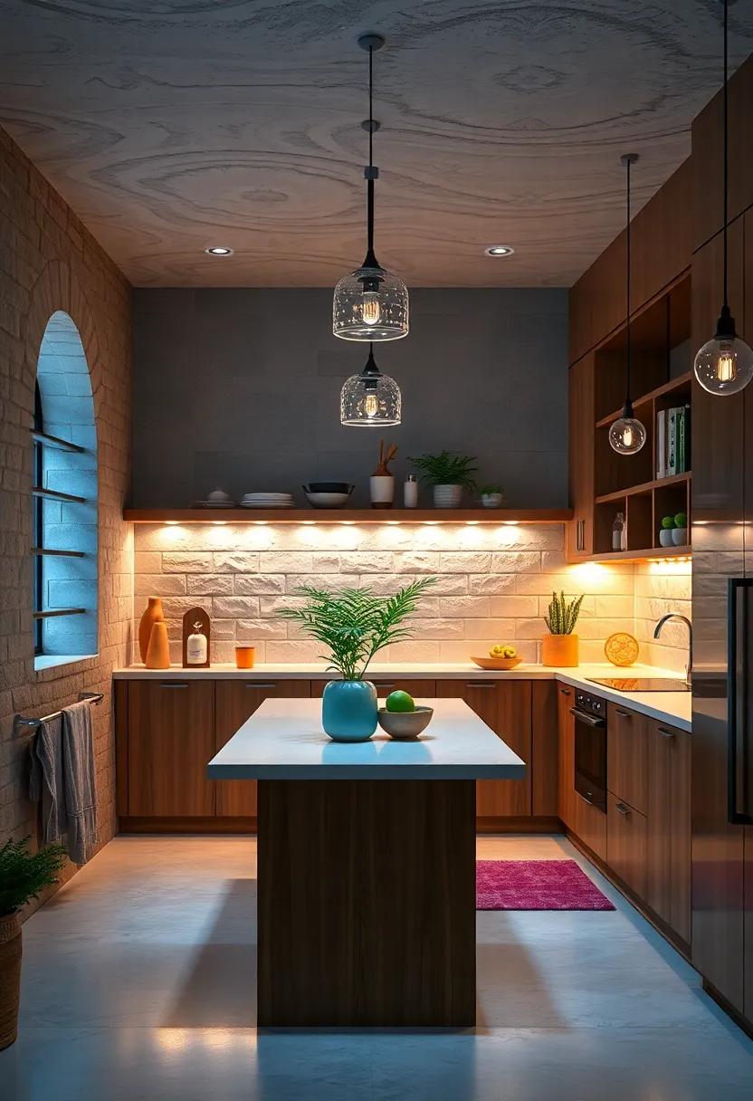 Choose Color-Changing LED Bulbs: Experiment with smart bulbs that change colors to suit your mood or occasion, transforming your kitchen instantly