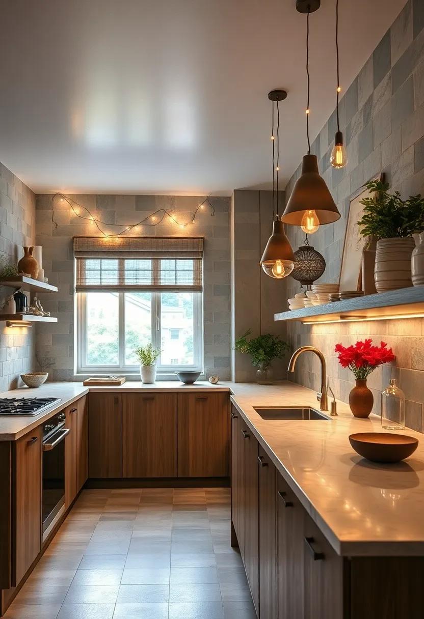 Hang Fairy Lights: Drape delicate fairy lights around windows or along shelves for a whimsical touch that brings warmth in the evening