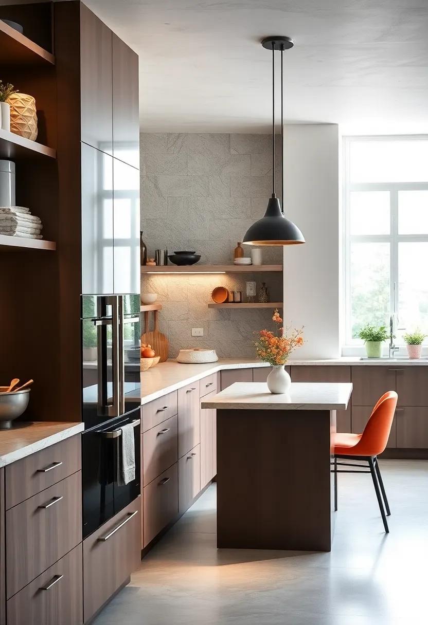 Use Reflective Surfaces: Incorporate glass, mirrors, or shiny metals in your kitchen to bounce light around and make the space feel larger