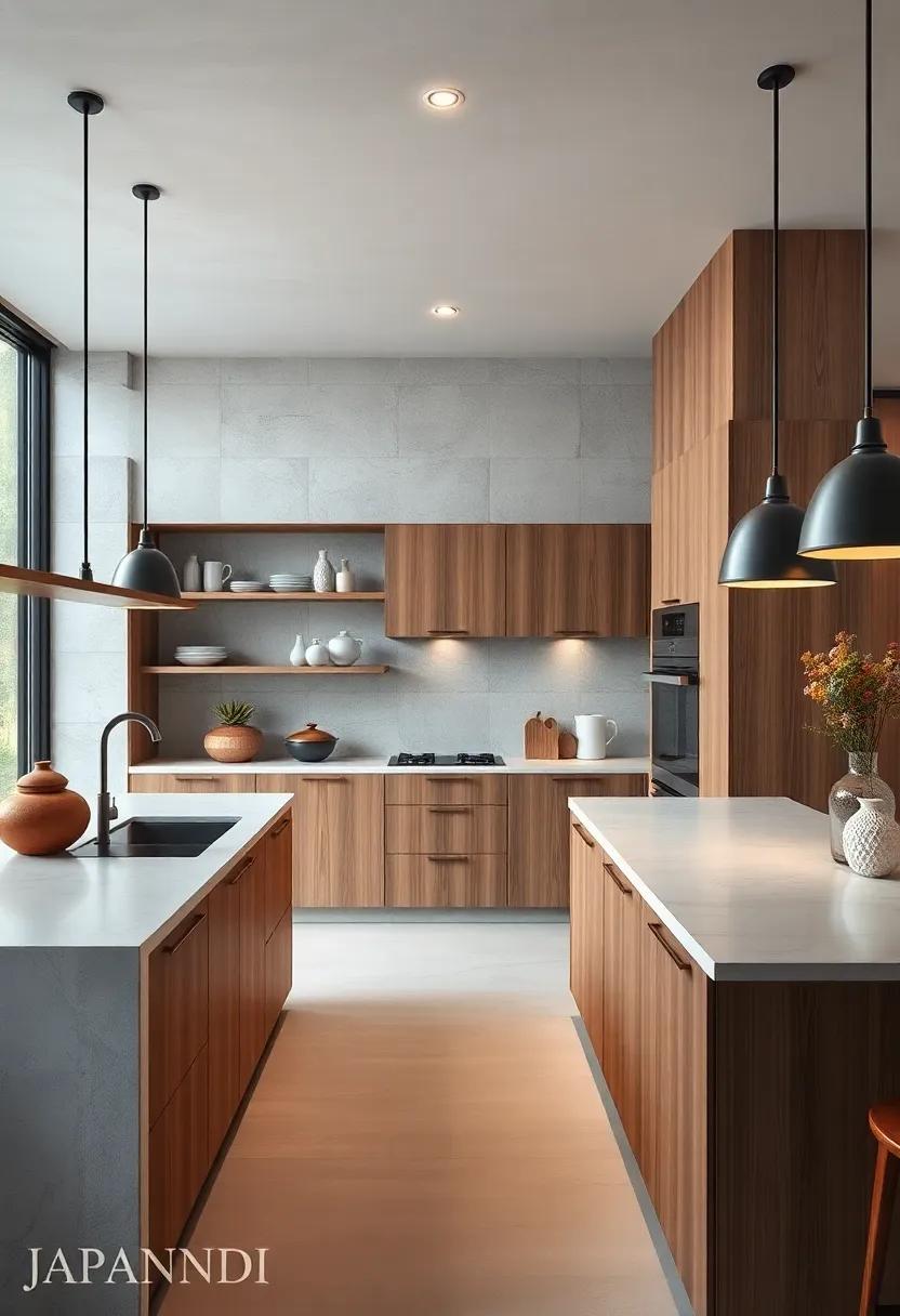 Discover the beauty of natural ‍materials with wooden cabinetry⁤ that⁢ complements the serene atmosphere of a Japandi ‌kitchen