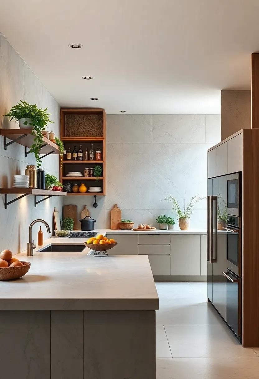 Infuse‍ a sense of order with neatly organized spice racks and herb ⁢gardens, merging utility with beauty