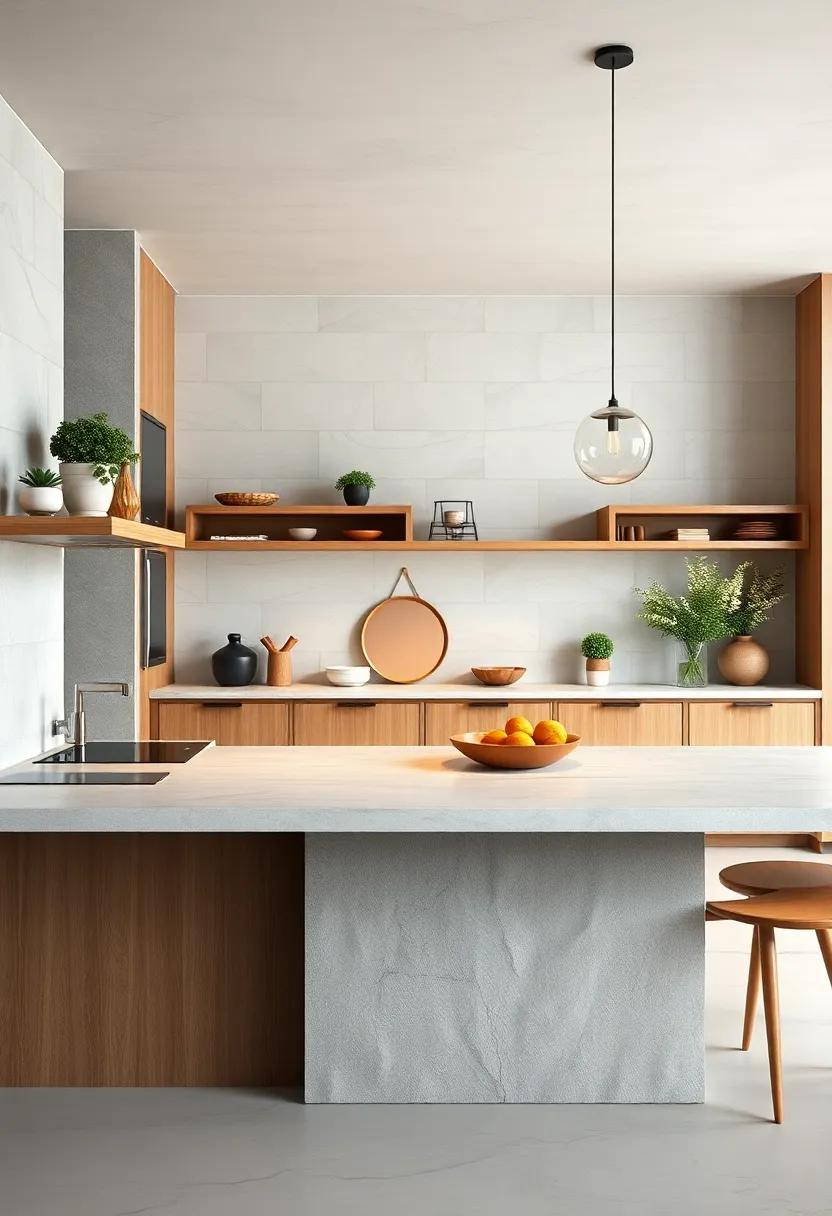 Mix‌ textures‌ by pairing ⁤smooth countertops with rugged wood surfaces, ‌adding depth to your ⁤minimalist ⁣aesthetic