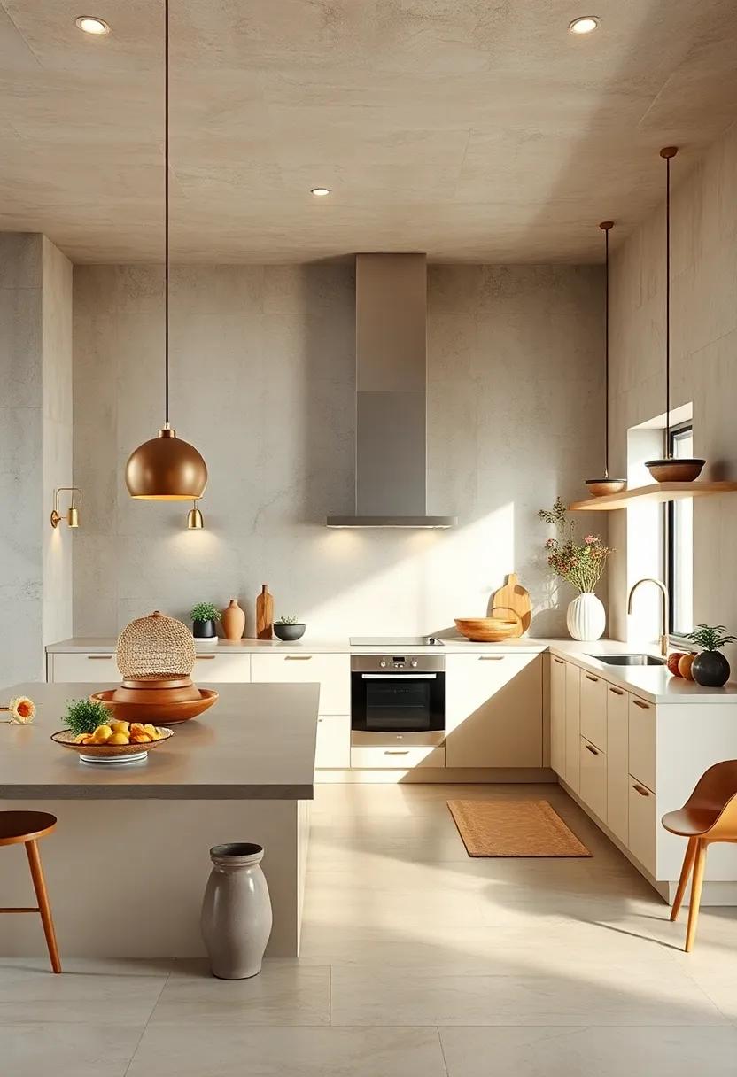 Use muted earth tones for your⁣ kitchen walls⁣ to create a⁣ calming ​backdrop, allowing ⁢your ⁤design elements to shine