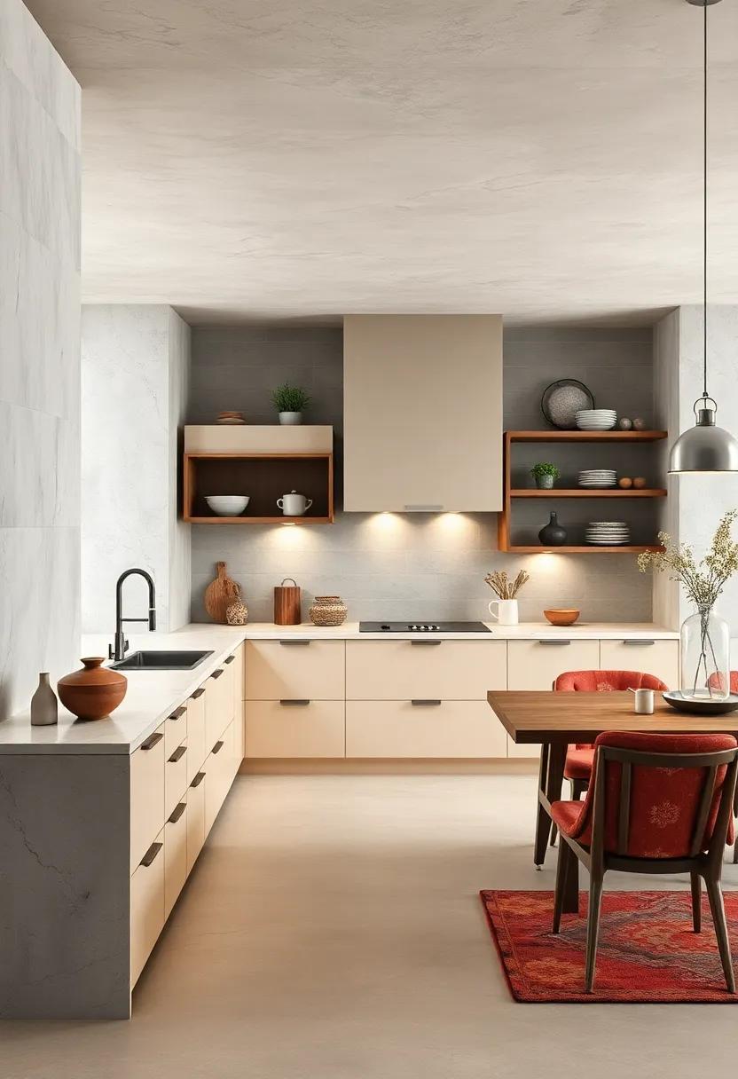 Use a combination of open and concealed storage for cooking essentials,maintaining ⁣ease of access without sacrificing design