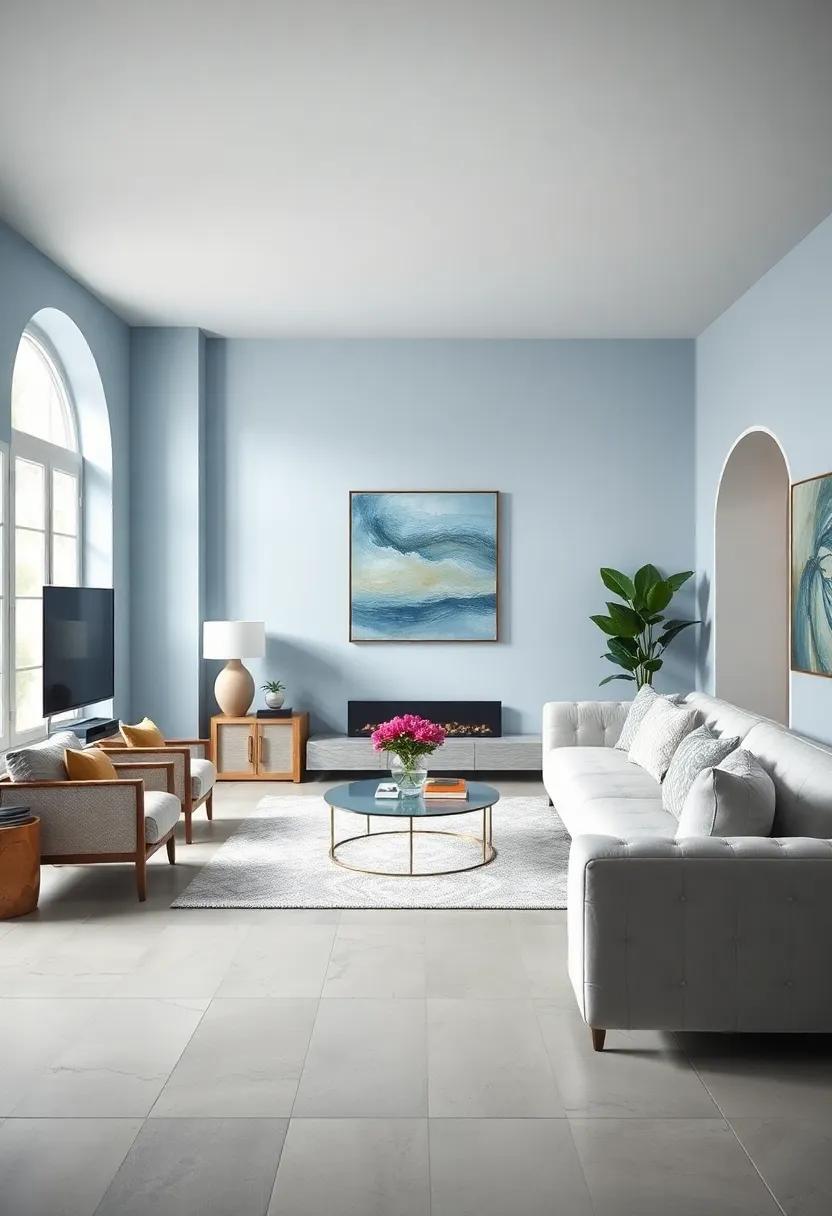 Blue-gray Bliss: A sophisticated color that strikes the perfect balance between blue ⁤and gray, adding a modern twist to ⁢classic spaces