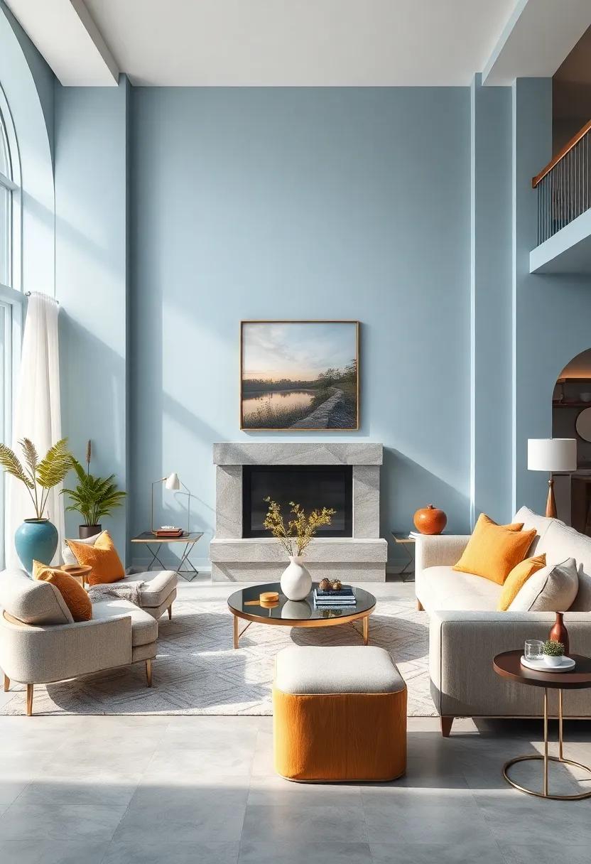 Powder Blue: ⁣Soft and inviting, this pastel shade complements traditional and contemporary spaces alike, offering warmth and charm