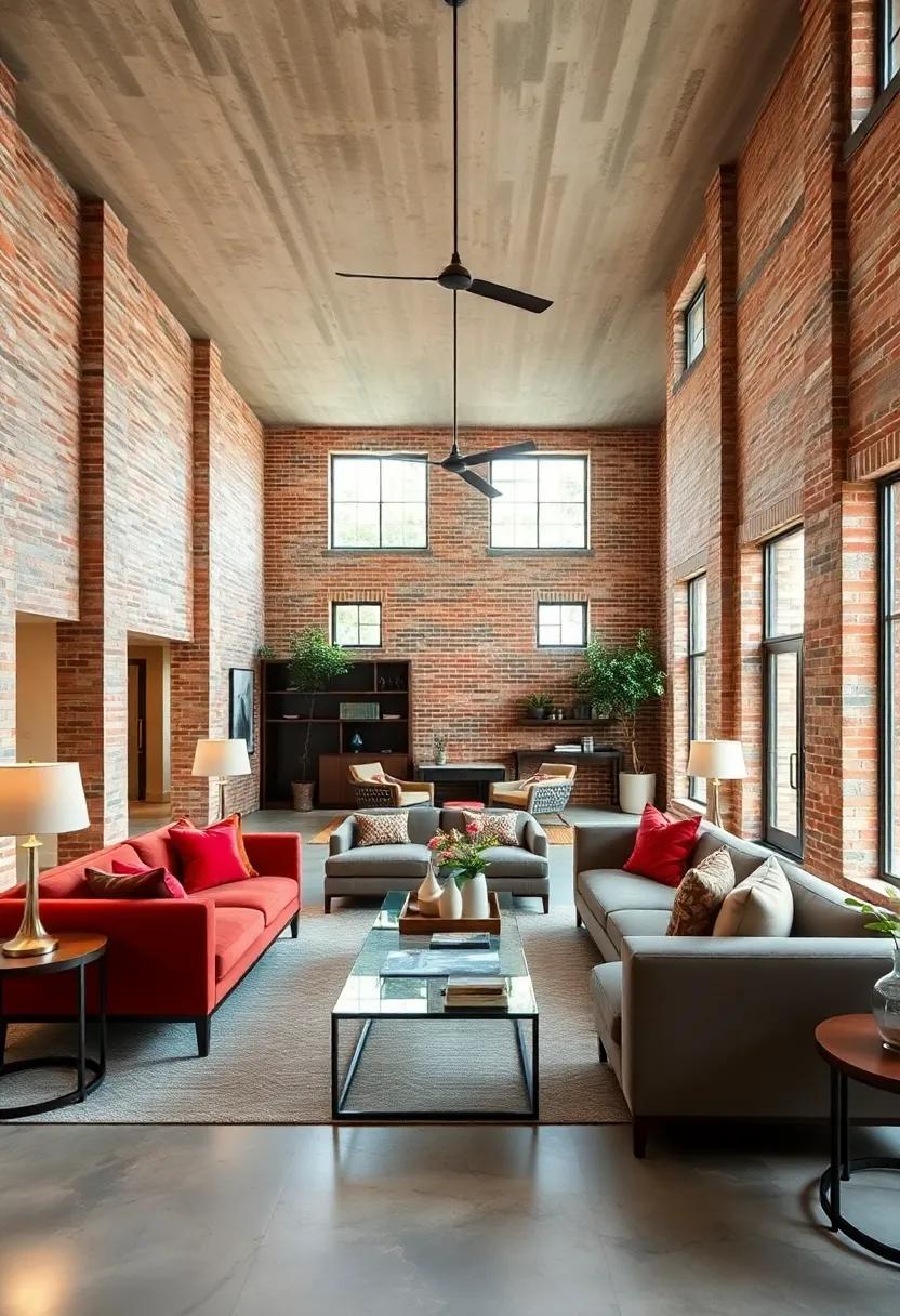 Open-Concept Living: Design layouts that maximize the appeal of exposed brick in open-concept spaces, ⁤promoting seamless transitions between ⁢living areas while highlighting architectural features