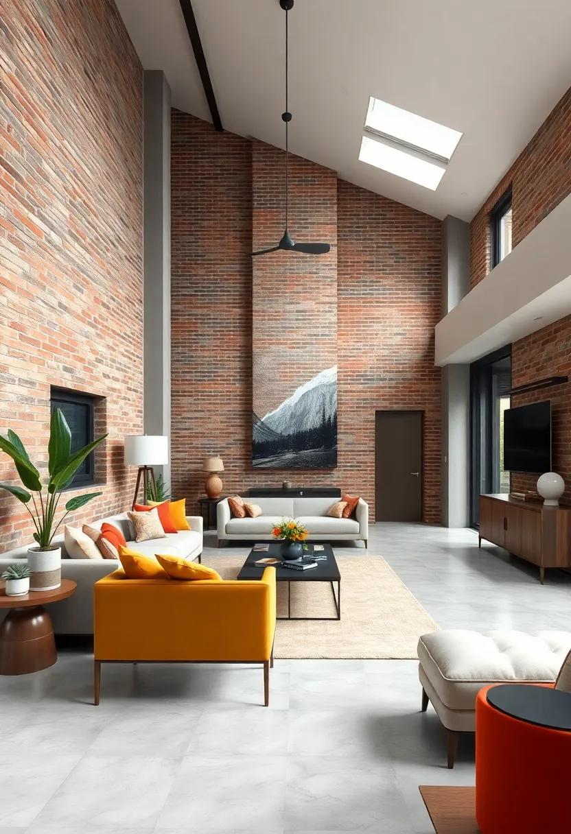 Accent ⁣Features: Use sections of exposed brick as intentional accent⁢ walls to create visual interest and delineate functional​ areas within an open floor plan