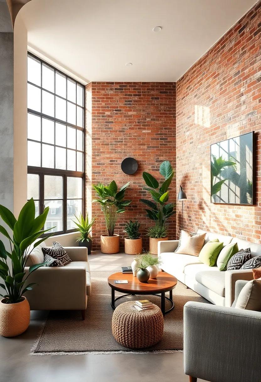 Natural ⁢Greenery: The earthy tones of exposed ⁣brick pair beautifully with indoor plants, brightening spaces and bringing ⁣a touch ‍of nature to your industrial sanctuary