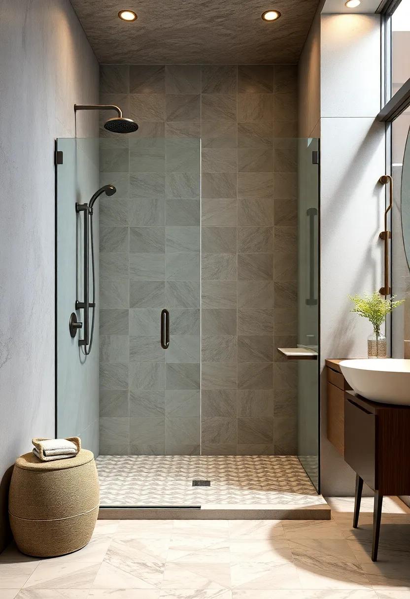 Geometric Patterns: Experiment ⁣with ‍unique geometric tile ⁤patterns in conjunction with your frameless glass shower walls for a‌ truly artistic ‌expression