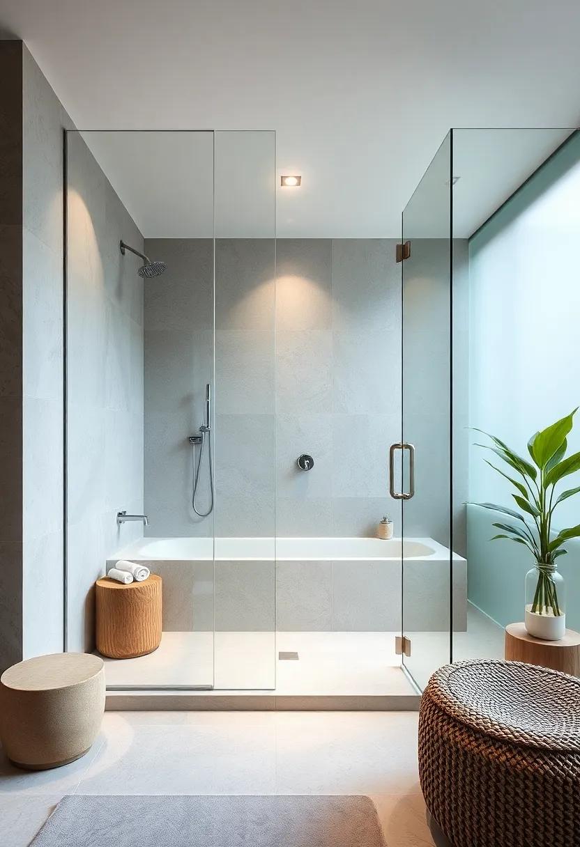 Spa Retreat Vibes: ‌Transform your ⁤bathroom into a spa-like retreat with frosted frameless glass walls,creating a⁣ soothing atmosphere that promotes relaxation
