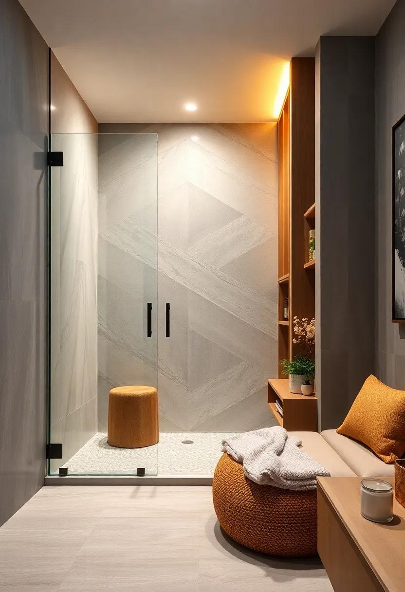 Nature-Inspired Features: ​Integrate a frameless glass shower with wood accents ⁤for ⁣a⁣ harmonious blend​ of modern sleekness and ⁣natural warmth