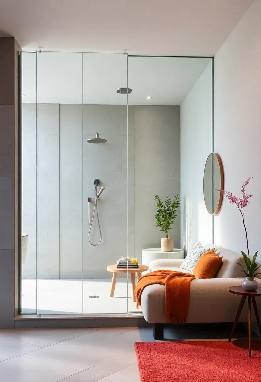 Dual Functionality: Look ​at ‍shower designs featuring frameless​ glass walls that double as a stylish ‍room divider, creating distinct zones ​in open floor plans