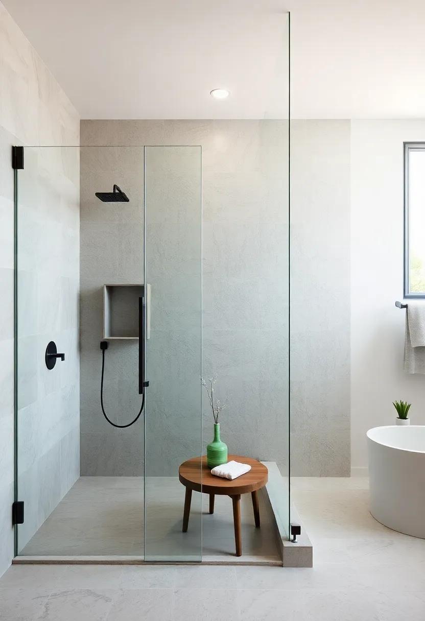Textured Treatments: Explore ⁢the use of textured ⁤glass options to create a unique look while‌ maintaining elegance ‌and privacy within ‌your shower