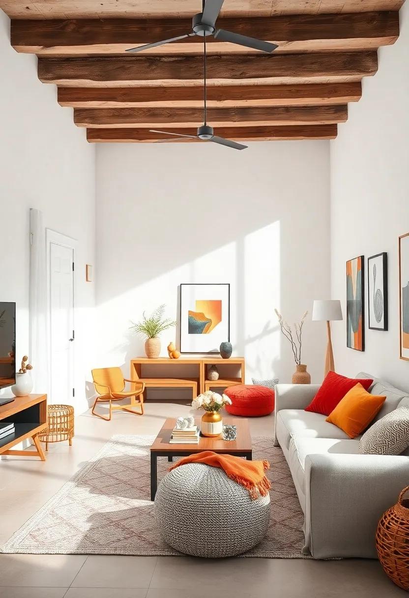 Bright White Paint: Repaint the walls with a bright, crisp white hue that enhances natural light and creates an airy feel