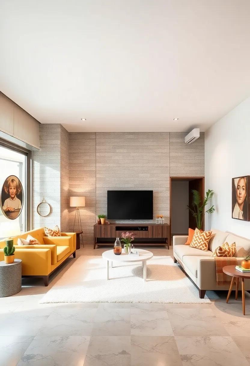 Statement Ceiling: Consider painting the ceiling a soft white or adding stylish ceiling fixtures that catch the eye