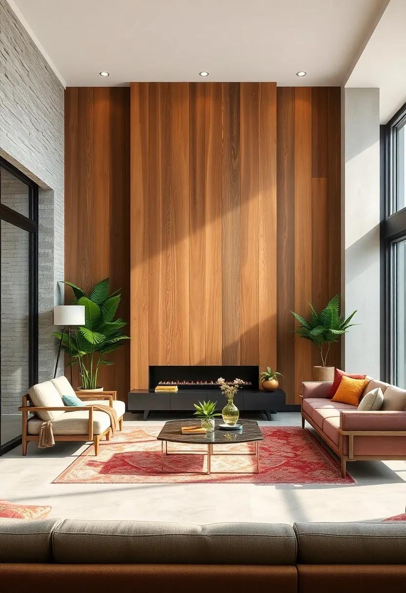 Rustic Wood⁣ Paneling: ⁢Embrace nature indoors with reclaimed wood‍ panels that bring warmth and a hint of vintage charm⁤ to your modern space