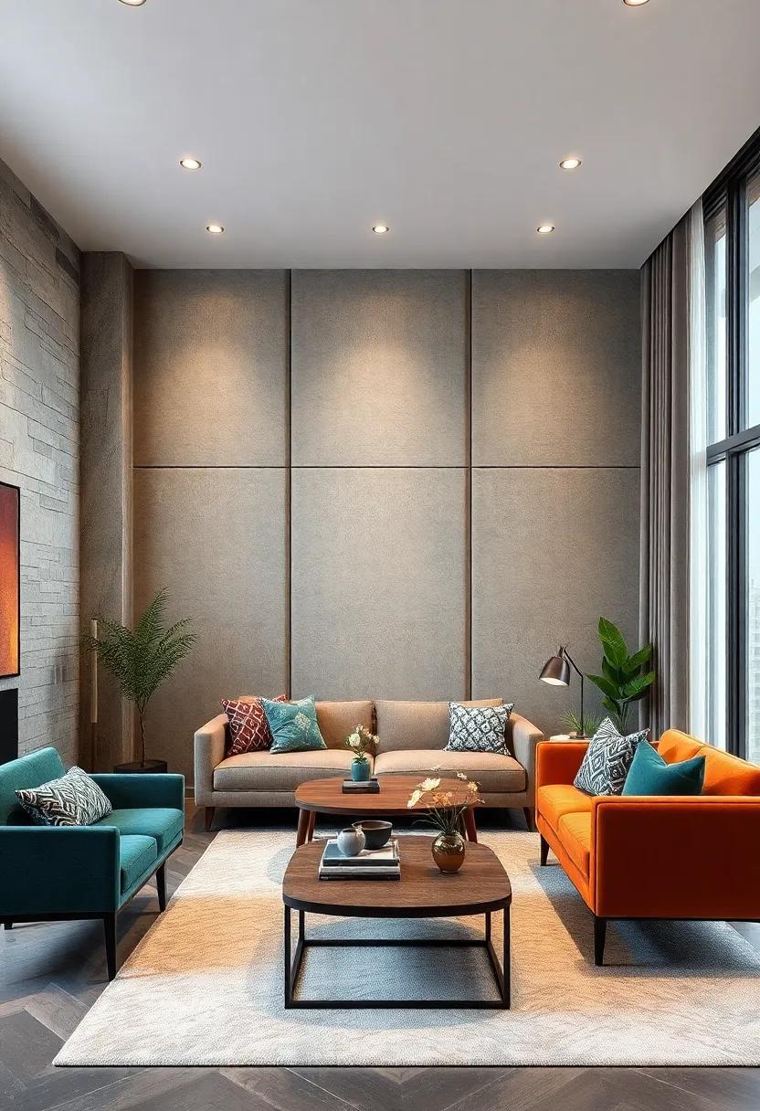 Fabric ⁢Panels: Introduce fabric wall panels for a⁣ unique touch that brings warmth​ and⁣ acoustical​ benefits, perfect for home theaters or cozy ‍lounges