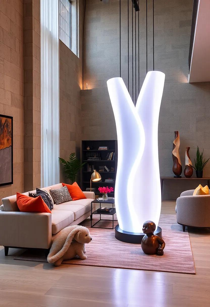 The Futuristic LED Art Piece - Combining technology and creativity, this interactive sculpture illuminates your⁤ space, perfect for ⁢modern aesthetics