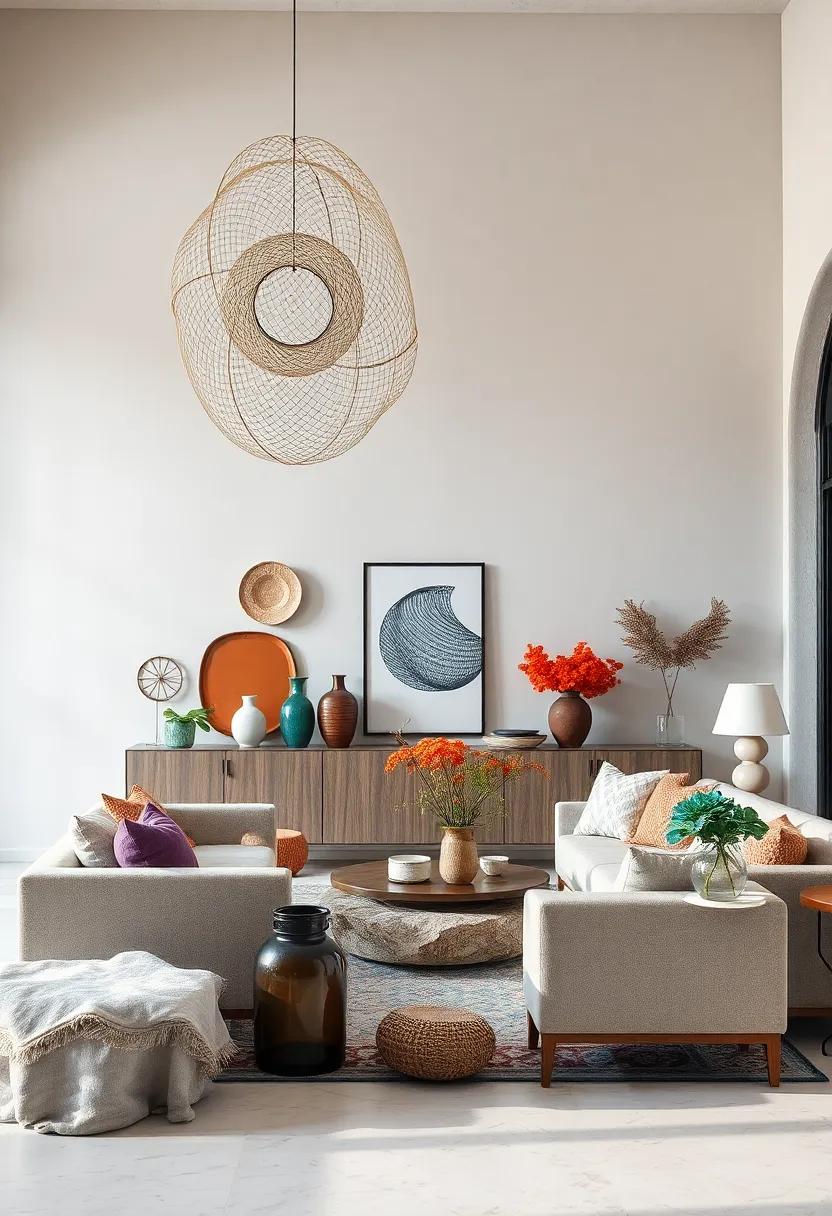 The Intricate Wire Mesh Sculpture - This airy piece showcases the beauty of craftsmanship, with its delicate structure casting fascinating shadows on surrounding walls