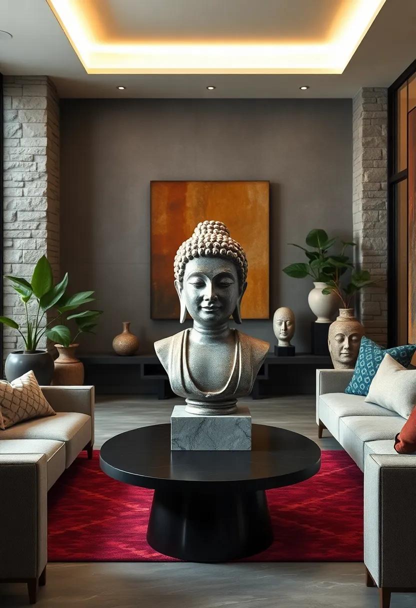The Tranquil buddha​ Bust - A serene representation of enlightenment, this sculpture promotes a ⁤sense of peace and mindfulness in your ⁣environment