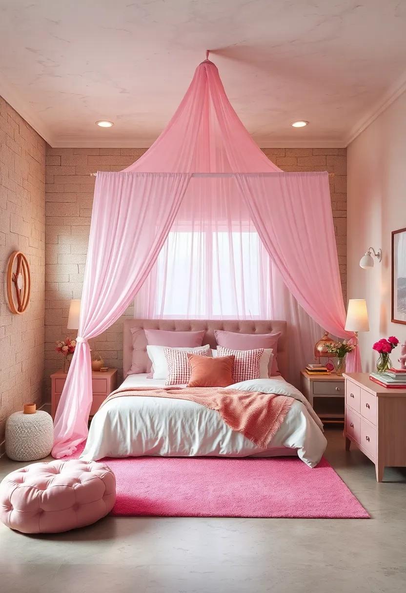 Dreamy ⁢Canopy: Add ⁤a​ whimsical touch with a canopy ⁤over the bed or⁣ reading nook,⁤ making her space ‌feel like a⁣ cozy sanctuary