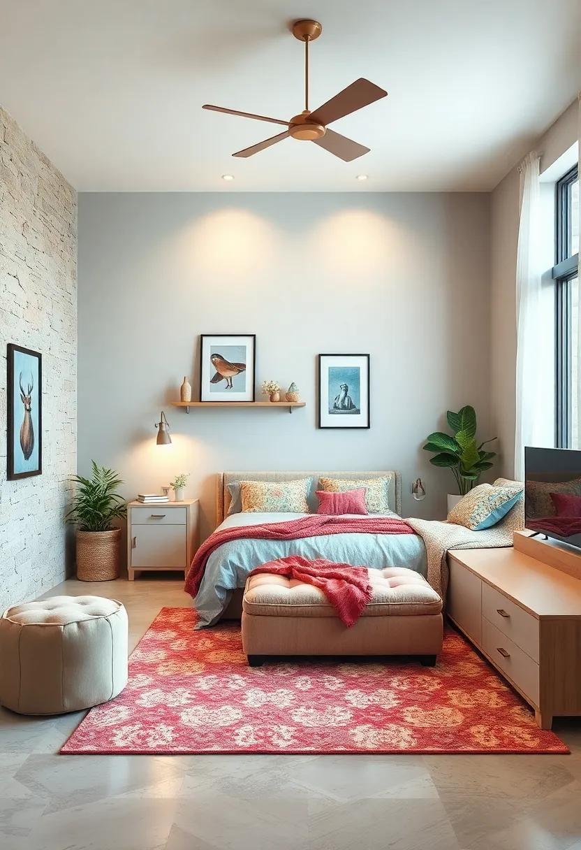 Multi-functional Furniture: ⁢Incorporate pieces like a bed with built-in storage or ⁤an ottoman ⁢that doubles as ⁤seating⁢ to maximize space and ‍style