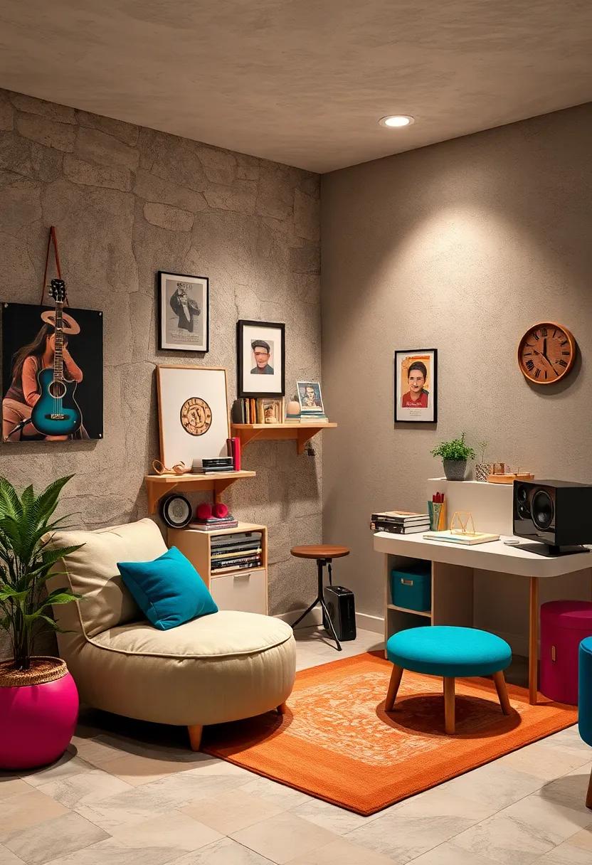 Music Corner: ‌Design a ‌mini music station with her favorite instruments, albums, or sound system, ⁤making⁢ it easy⁢ to enjoy‌ tunes while relaxing or ⁤studying