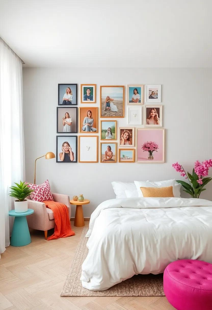 Personal ‍Pic Collage: Frame ​cherished memories ⁤with family ⁤and friends in ⁢a creative ​collage, combining⁣ different sizes and ⁢frames ⁢for an eclectic feel