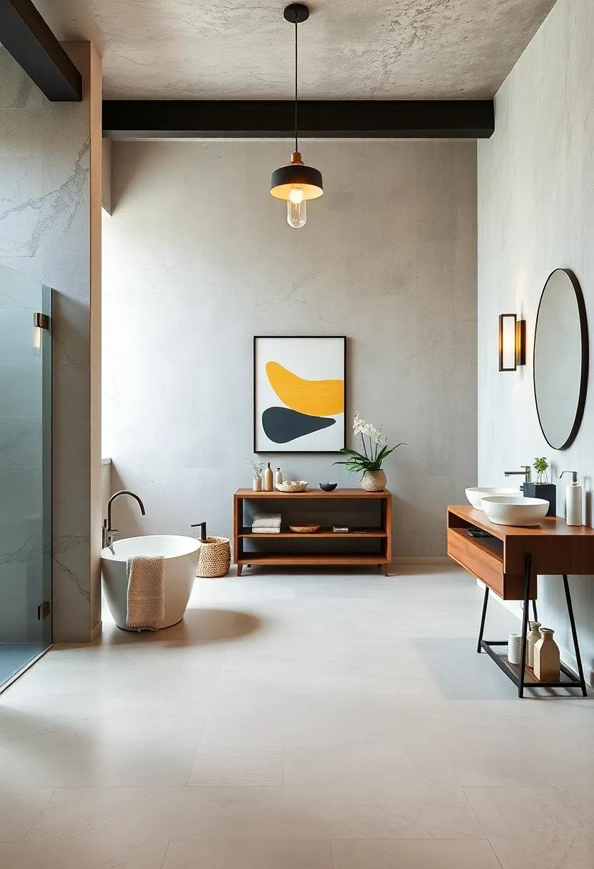 Incorporate a statement piece art‌ installation,⁣ such as ​industrial-style ​signage or large prints, to add personality