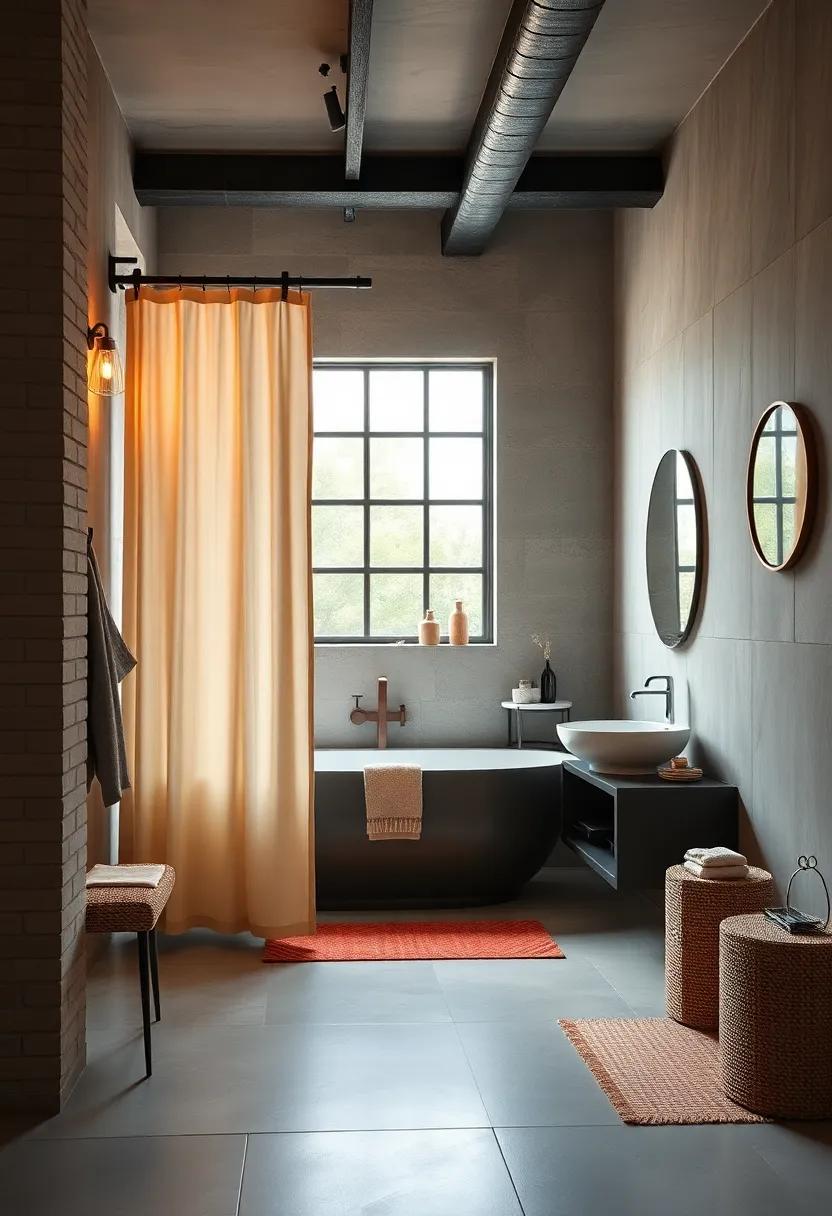 Replace traditional shower curtains with a ‌sliding barn door for a unique entry point ​that reflects rustic charm