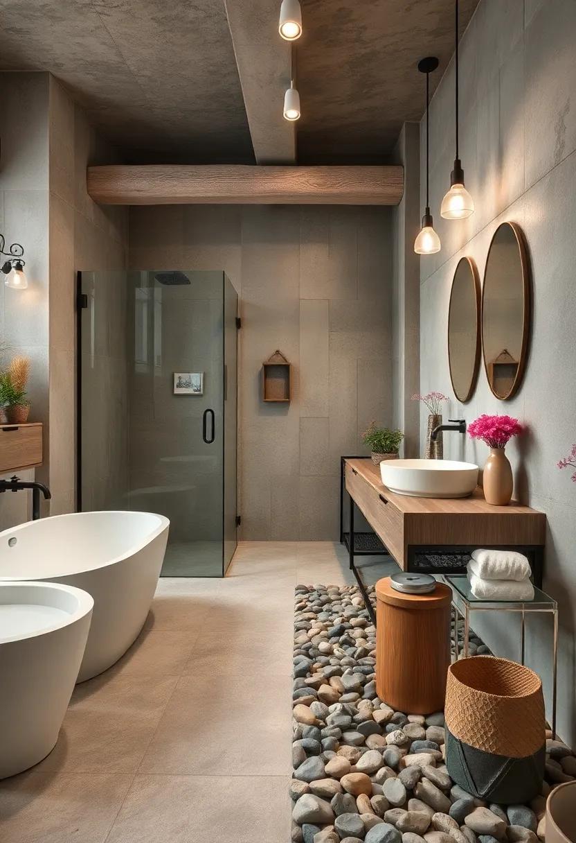 Use landscaping‍ rocks or pebbles as an unconventional ⁤flooring solution for a unique, textured experience underfoot